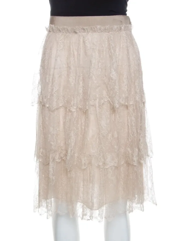 Floral Tulle Tiered Skirt