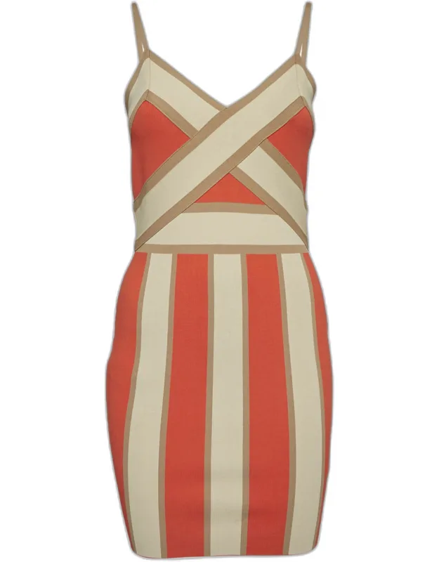 Stretch Knit Strappy Bodycon Dress