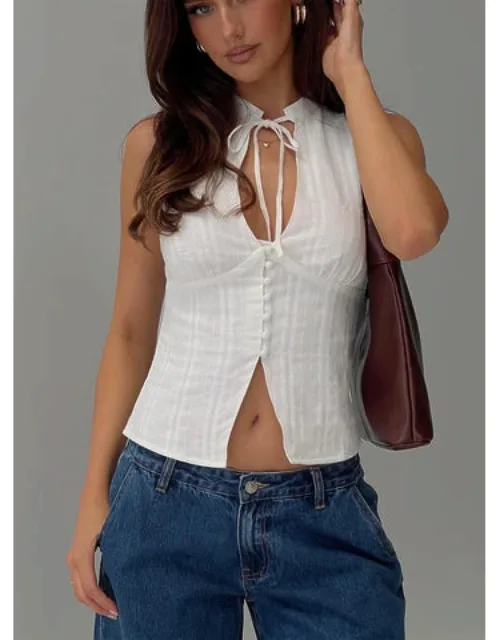 Tempting Tie Detail Top