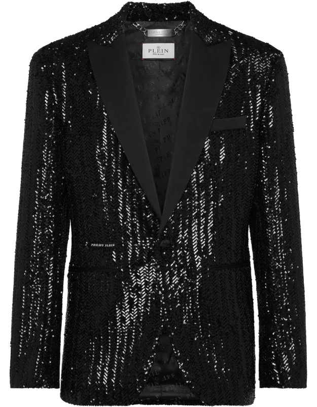 Pailettes Chevron Blazer