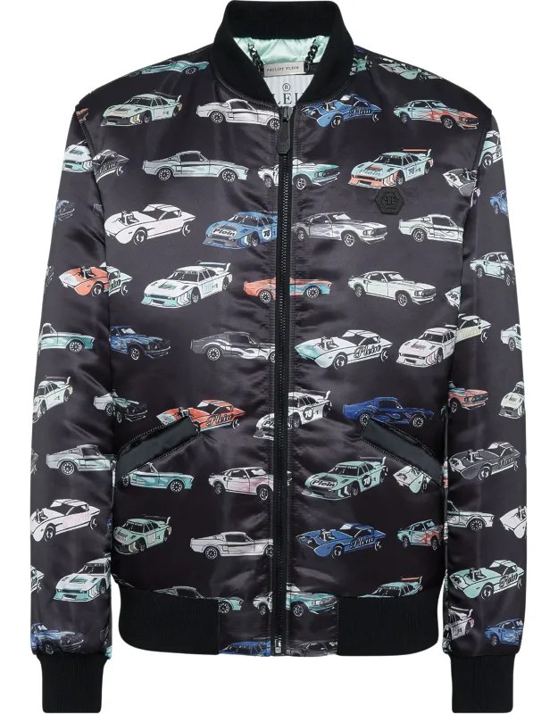 Satin Bomber Jacket