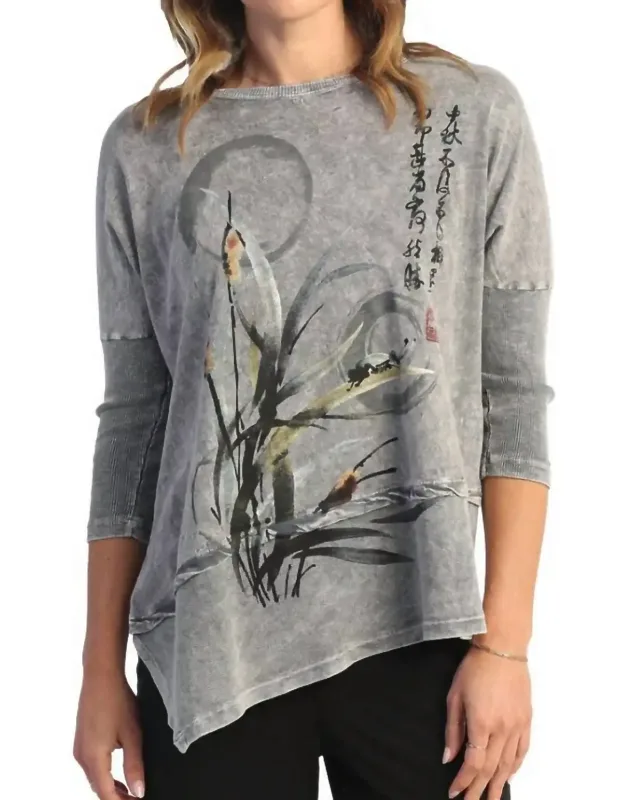 Pinball Mineral Washed Dolman Sleeve Cotton Top
