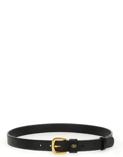"vlogo Signature Belt 100% Leather"