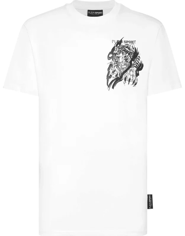 Cotton T-shirt Round Neck Ss Tiger