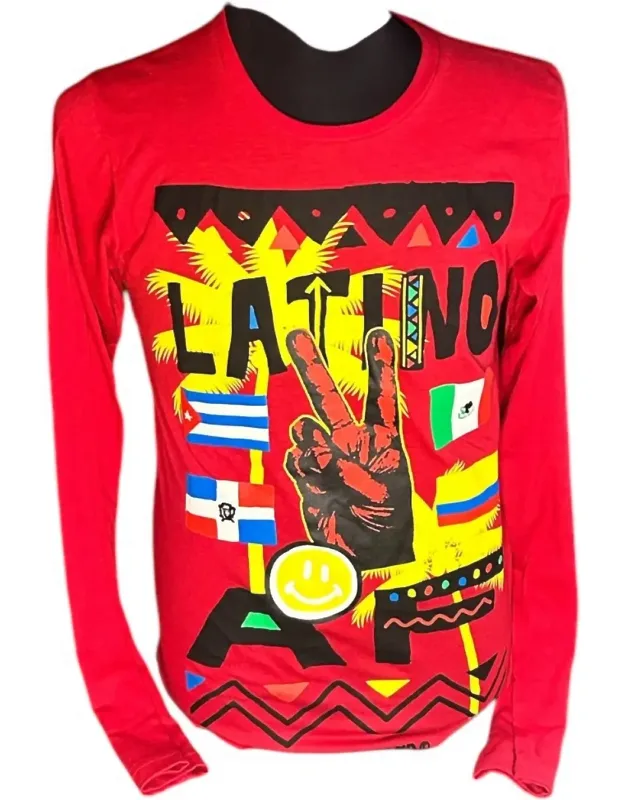 Latino Af Graphic Tee Long Sleeve