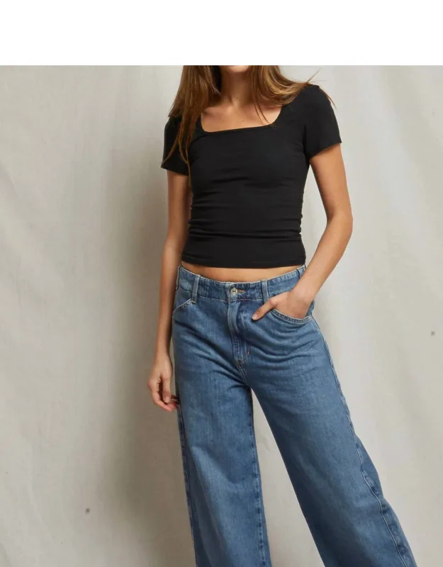 Rikki Jersey Square Neck Tee