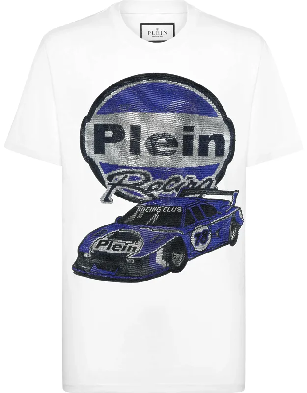 Jersey T-shirt Round Neck Ss Strass Cars Racing