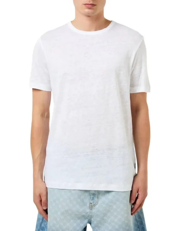 Tiburt T-shirt - Lightweight Linen, Classic Crew Neck