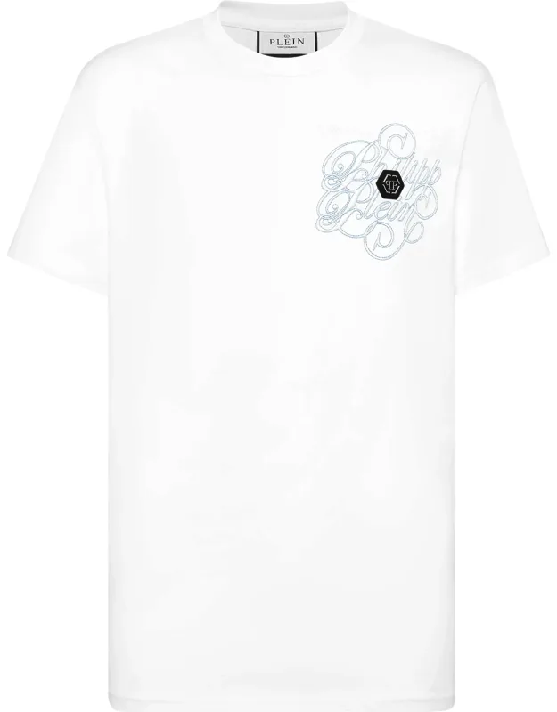 T-shirt Round Neck Coursive Stones