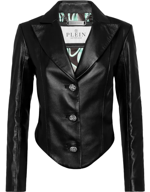 Vintage Leather Blazer