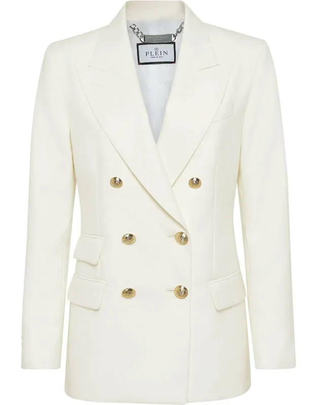 Wool Marine Fit Blazer