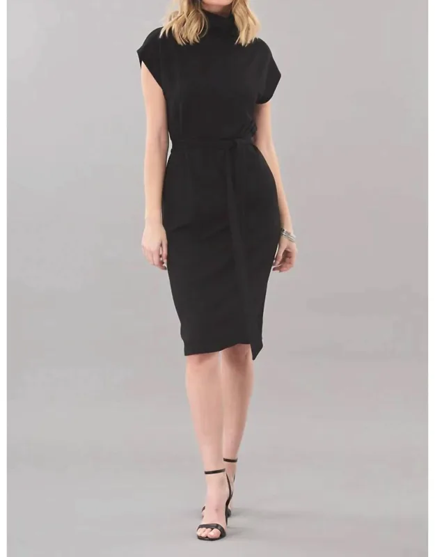 Belted Luxe Ponte Dress