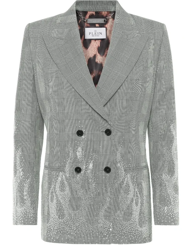 Checkered Blazer
