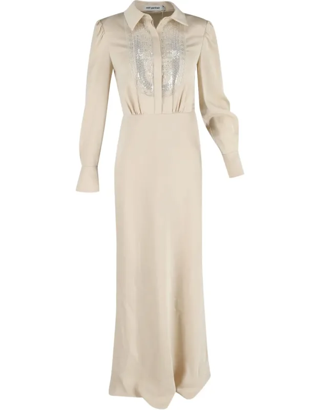 Embroidered-design Maxi Dress