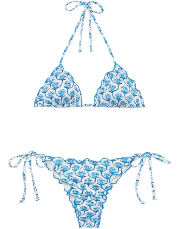 "miami Cheeky Bikini Swimsuit Set Top And Slips"