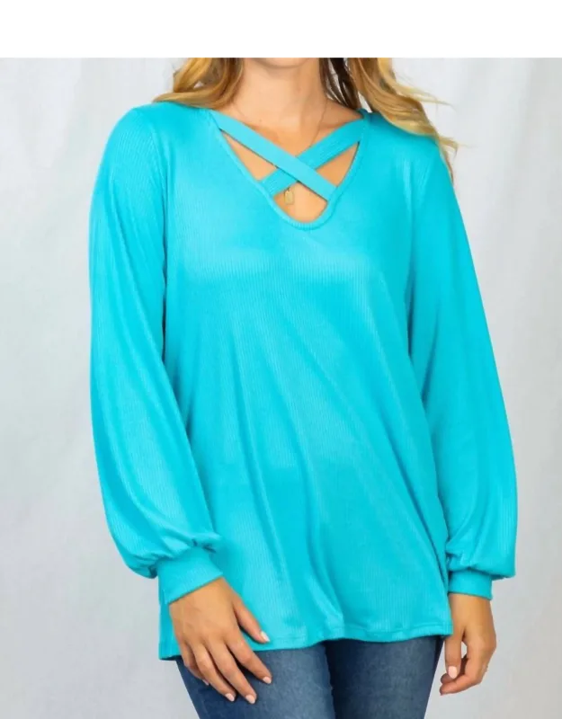 Solid Long Sleeve Top