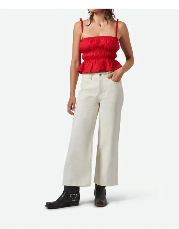 Cropped 5-pocket Pants
