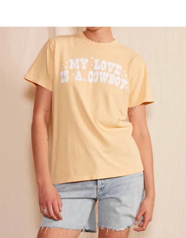 "love Is A Cowboy" T-shirt
