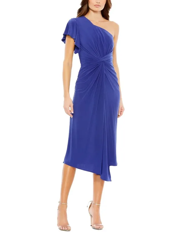 One-shoulder Midi Dress