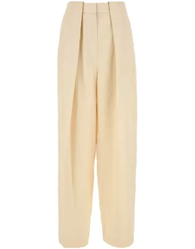 Pants Wide-leg Viscose Blend