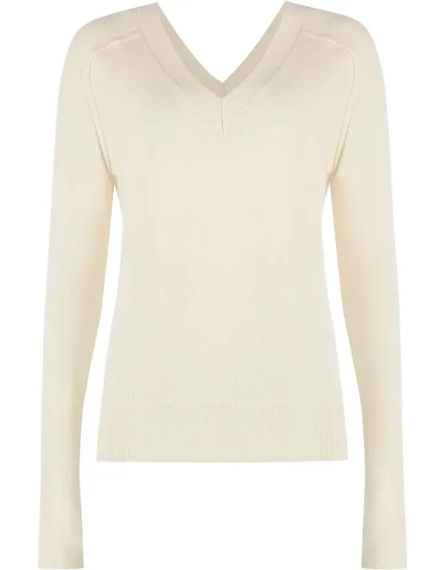 Wool V-neck Sweater
