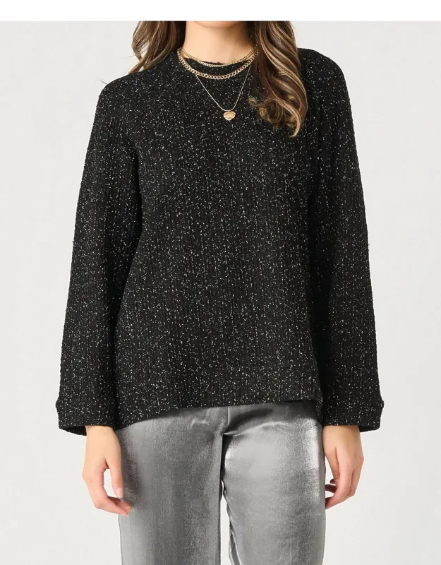Loose Fit Shimmer Top