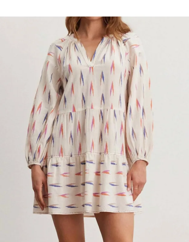 Ikat Weave Romee Dress