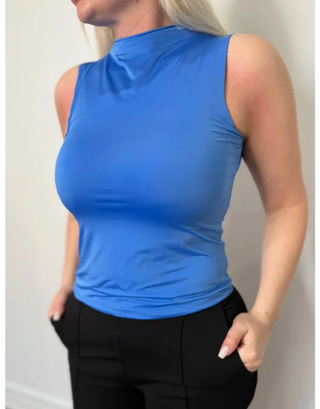 Mock Neck Tank Top