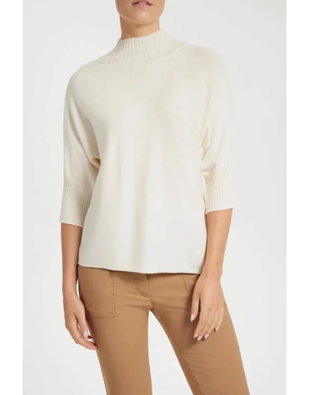 Ribbed Mock Neck Sweater