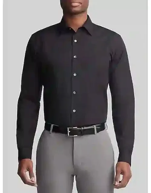 Classic Fit Solid Poplin Dress Shirt