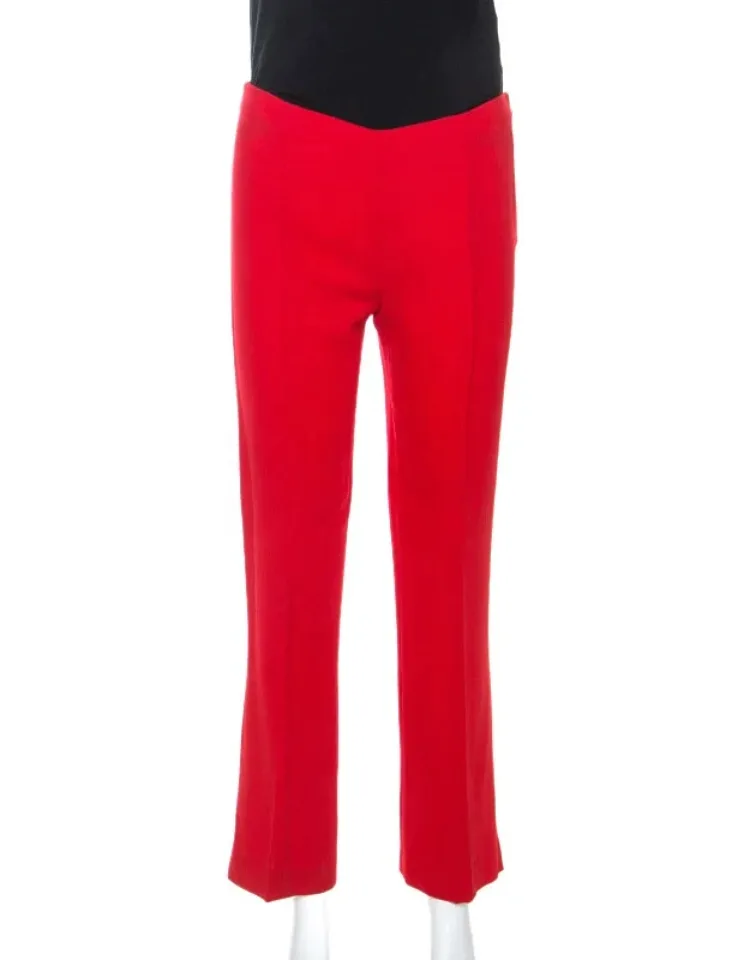 Wool Crepe Tailored Trousers