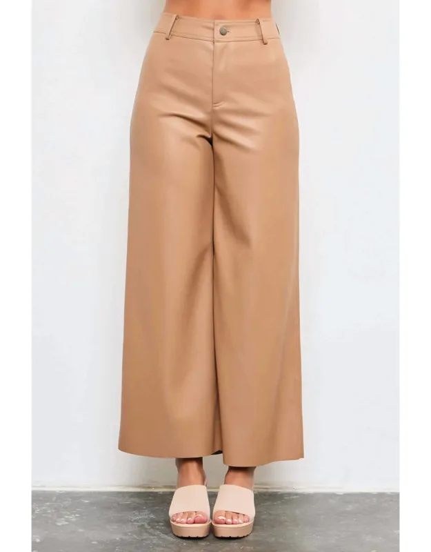 High Waisted Leather Pants