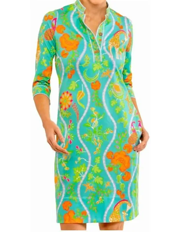 Jungle Symphony Mandarin Dress