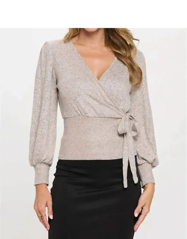 Side Tie Wrap Top