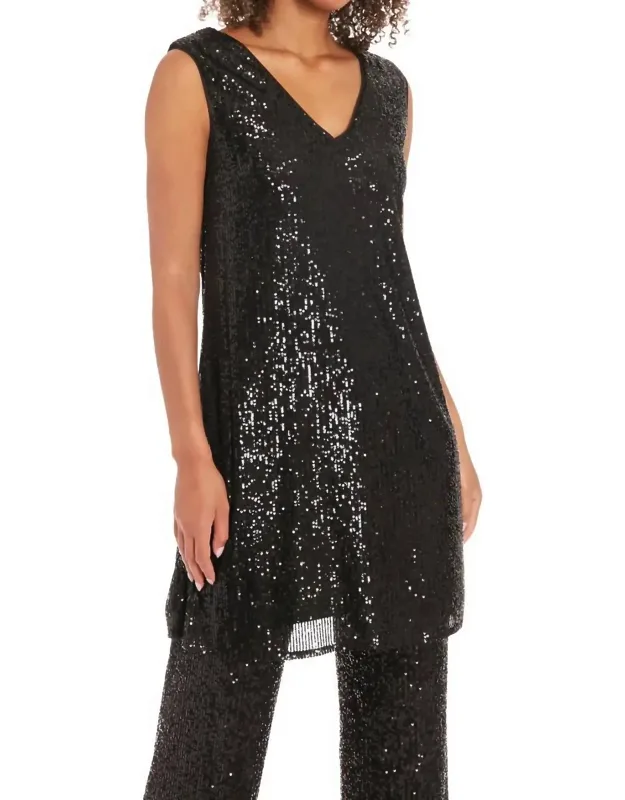 Sequin Tunic Top