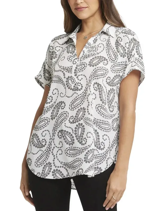 Becky Blouse With Stylish Paisley Print And 100% Recycled Polyester