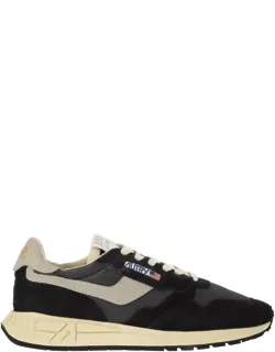 Reelwind Suede And Technical Textile Trainer