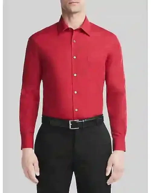 Athletic Fit Solid Poplin Dress Shirt
