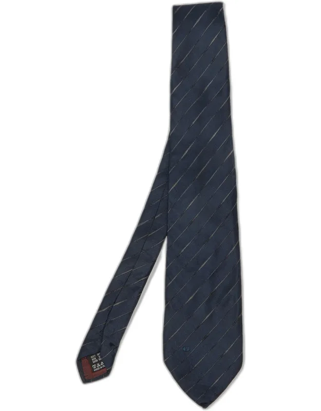 Vintage Diagonal Striped Silk Tie