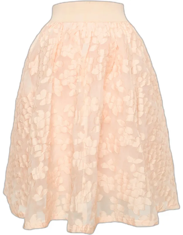 Light Orange/peach Fil Coupe Short Skirt