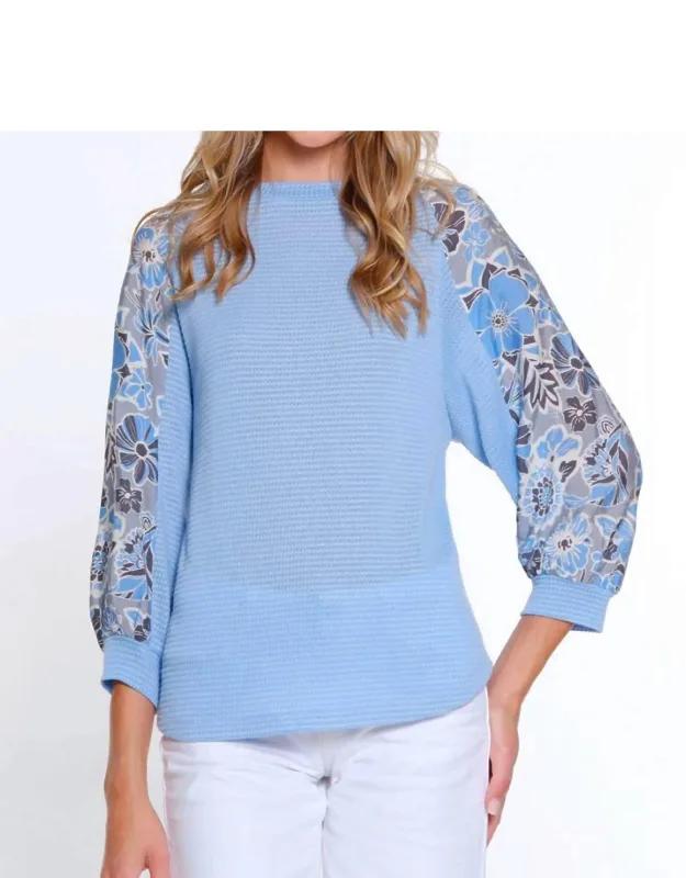 Cuffed Raglan 3/4 Sleeve Scoop Neck Top