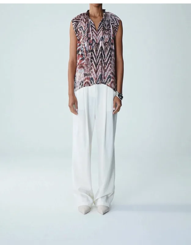 Junin Keyla Top Crafted From 100% Rayon Dull Satin With Delicate Cap Sleeves