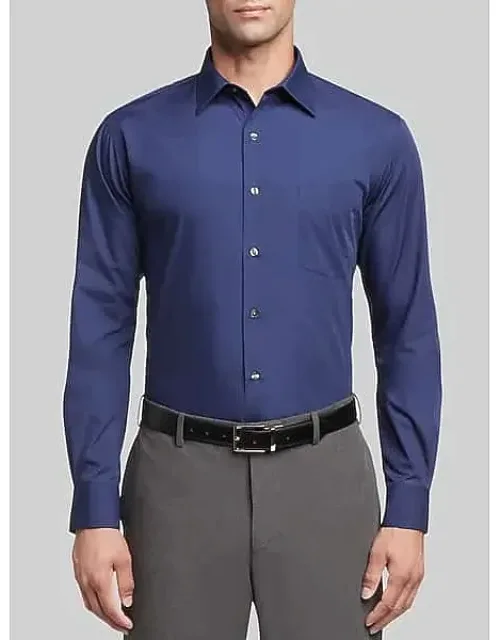 Athletic Fit Solid Poplin Dress Shirt