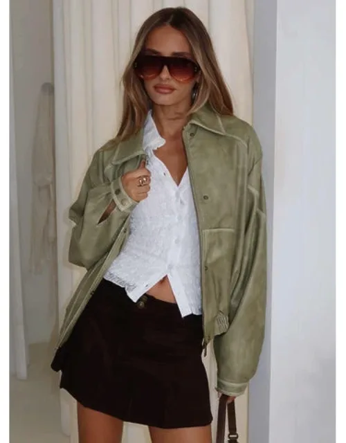 Faux Leather Jacket