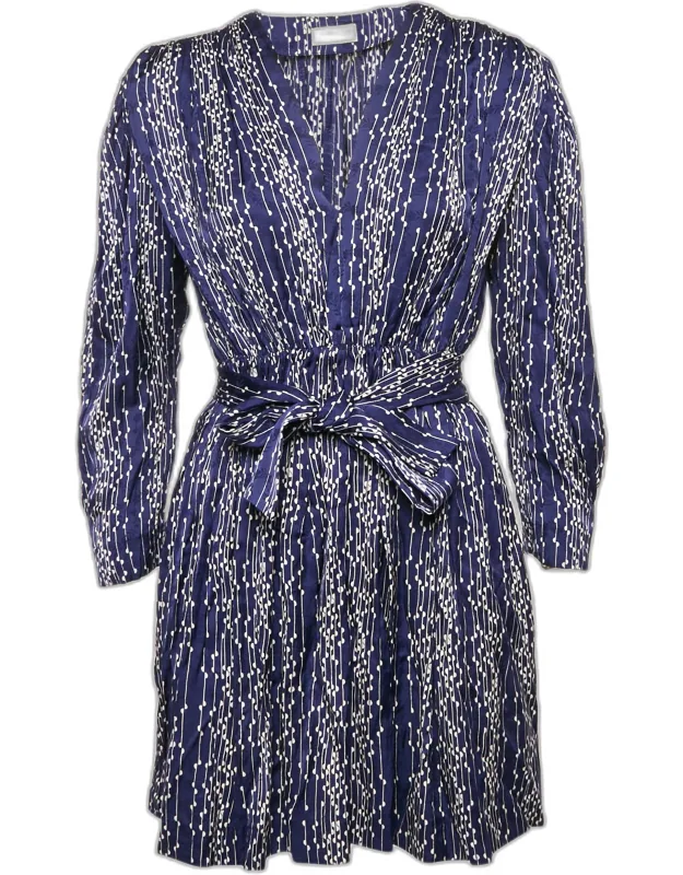 Striped Satin Mini Dress