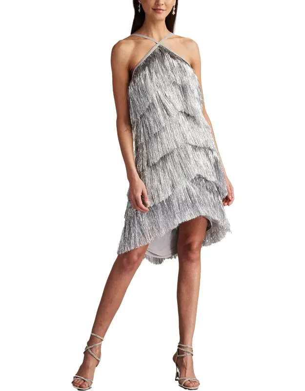 Remedy Metallic Fringe Mini Dress