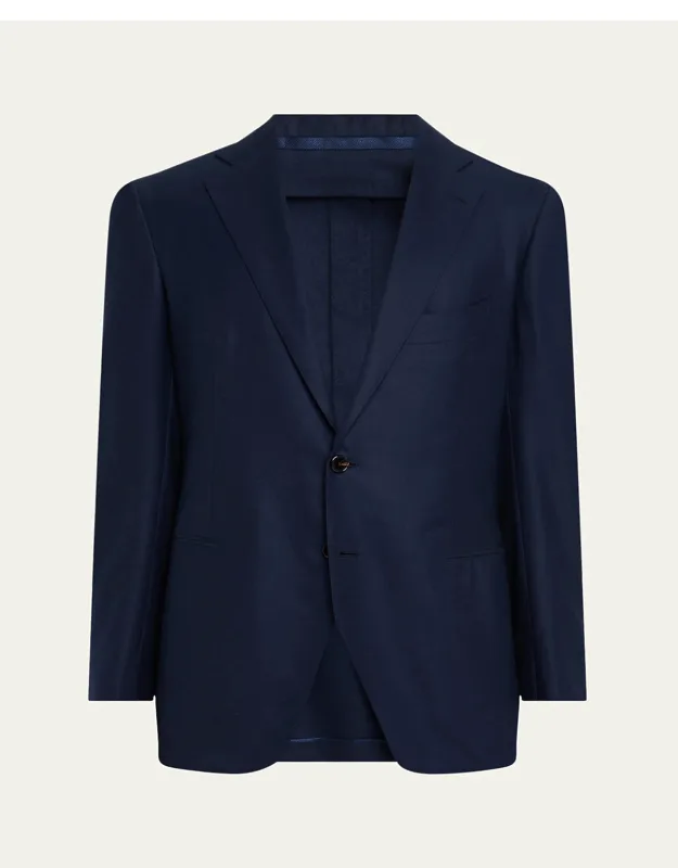 Deconstructed Wool Two-button Blazer