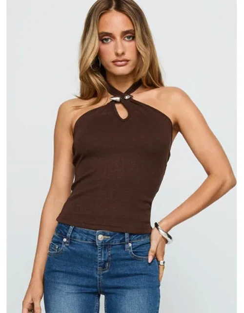 Evandar Hardware Detail Halter Top