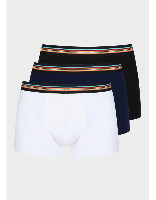 Mixed 'signature Stripe' Waistband Boxer Briefs Three Pack