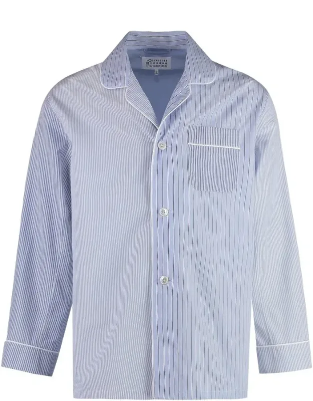Striped Cotton Pajama Shirt